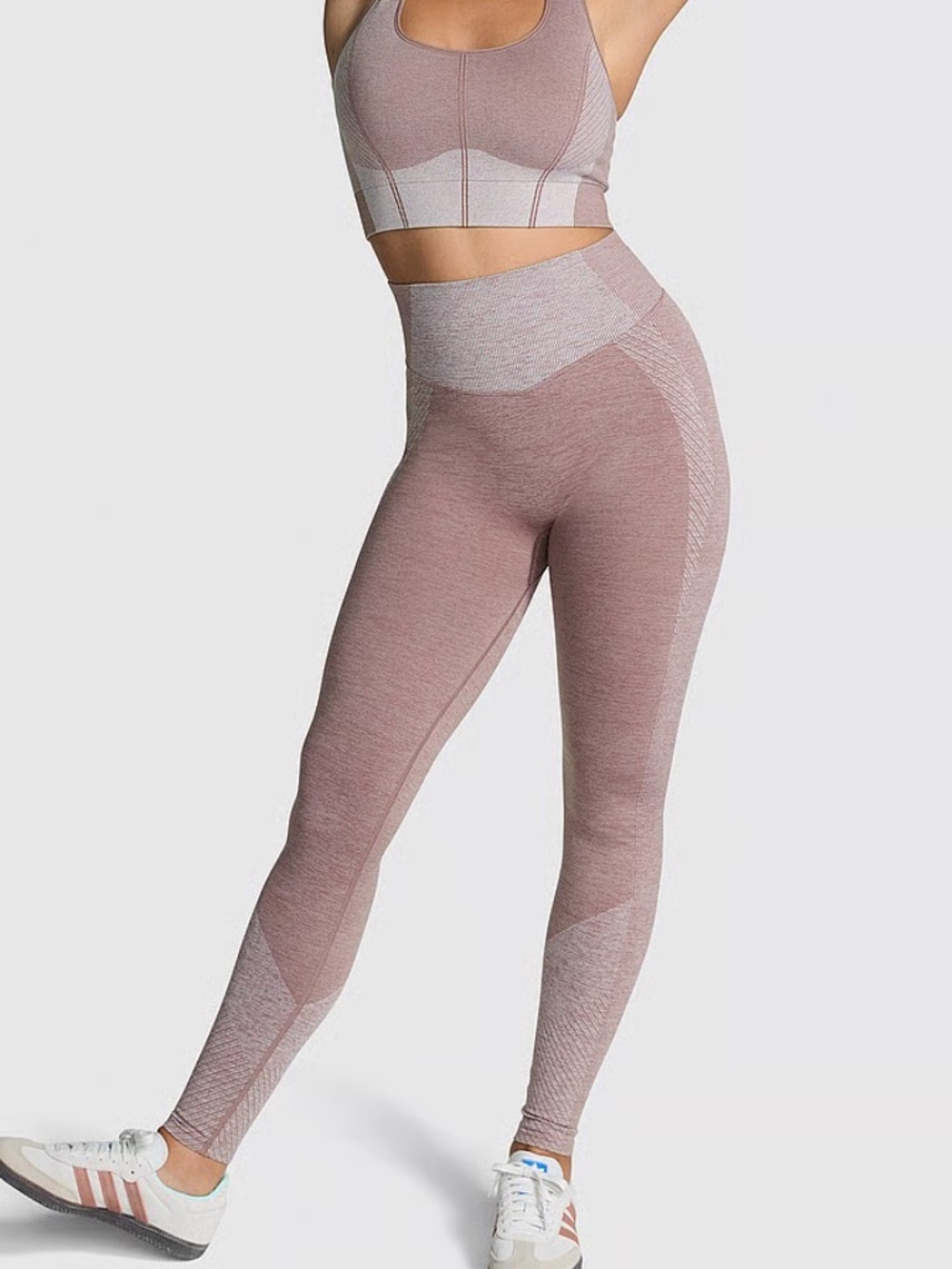 NWT Victoria's Women's Secret Pink Seamless Marl Classic Leggings Sz S